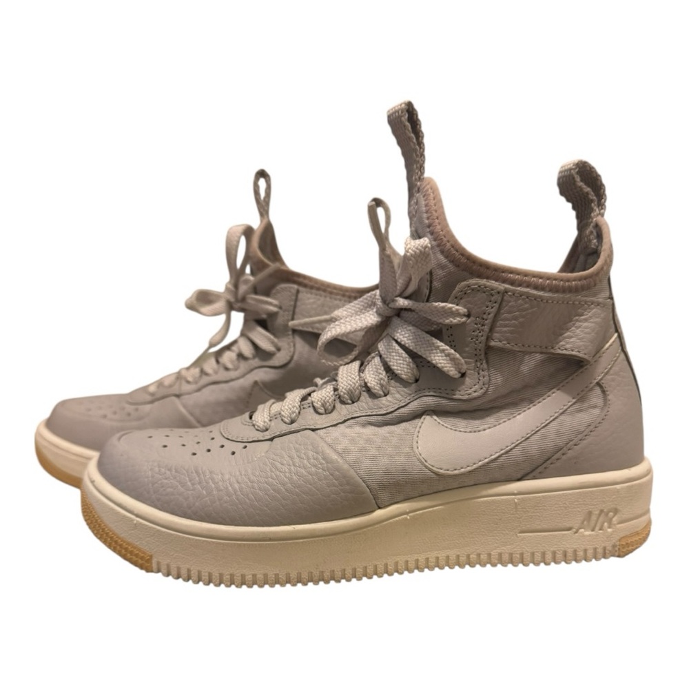 Nike High-Top Sneakers in Light Gray